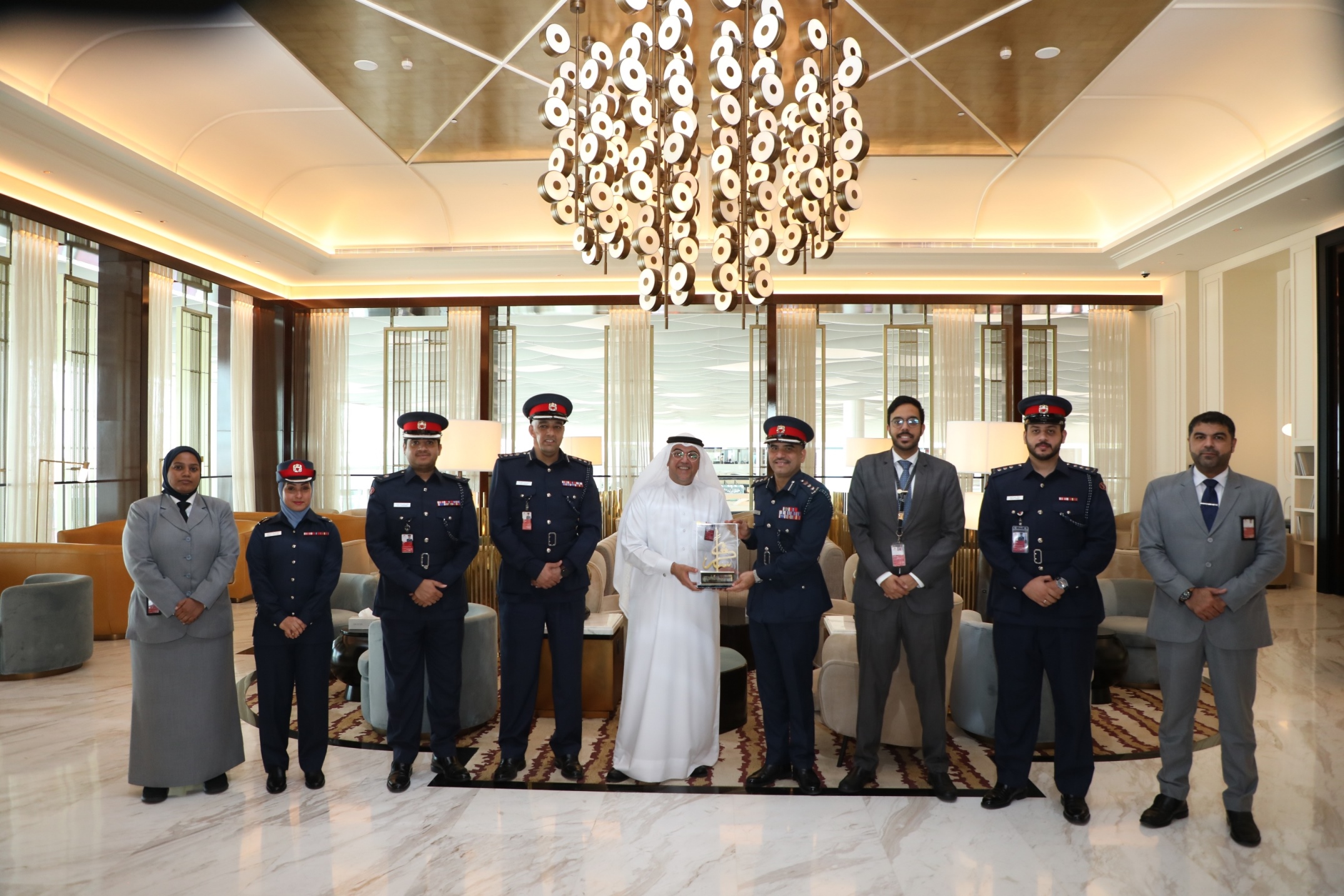 مديرية شرطة المطار تحصد على جائزة أفضل إجراءات في الفحص الأمني من مجلس المطارات الدولي<